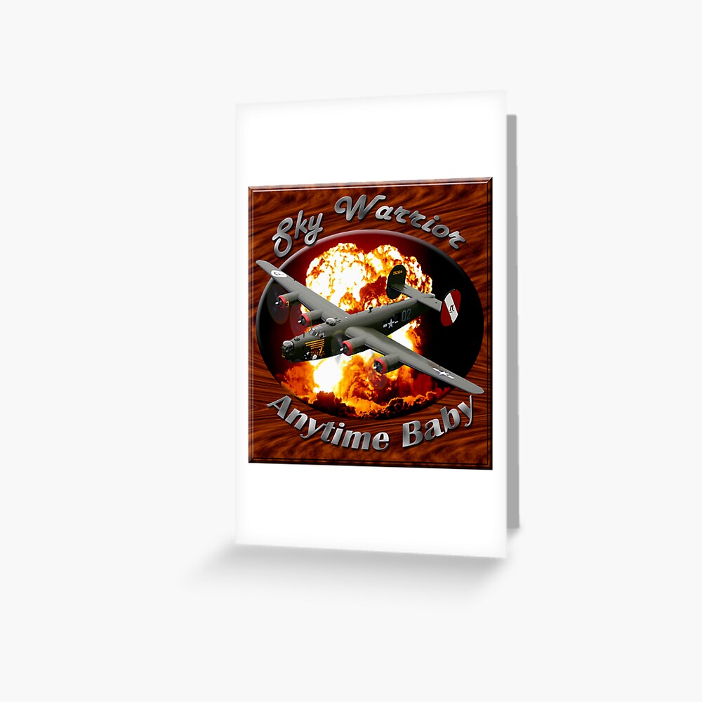 B-24 Liberator Sky Warrior Greeting Card