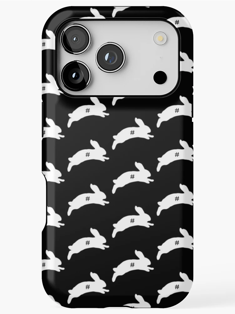 Thumbnail 1 of 4, iPhone Case, Follow the White Rabbit designed and sold by Rabbitti.