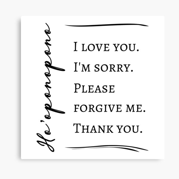 Item preview, Ho'oponopono Healing Prayer Affirmation designed and sold by 4wordsmovement.