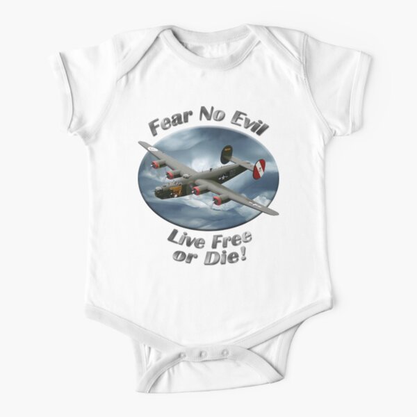 B-24 Liberator Fear No Evil Short Sleeve Baby One-Piece