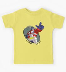 Optimus Prime - Transform and Roll Out Kids Tee