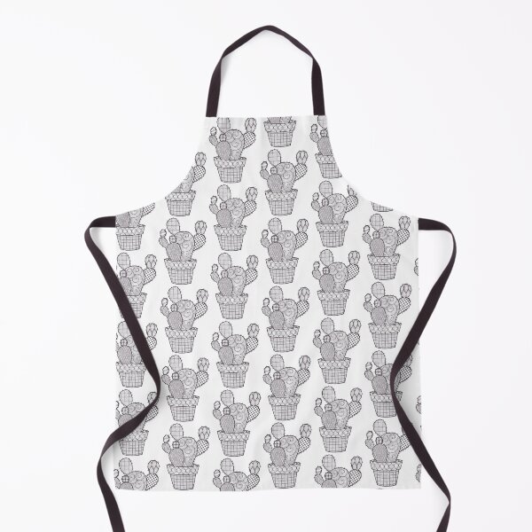 Item preview, Cactus Black and white Doodle designed and sold by Bake-my-Design.