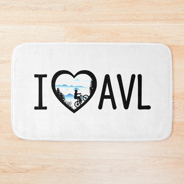 Item preview, I Love Asheville Mountain Biking - White designed and sold by Serena's Asheville Merch.