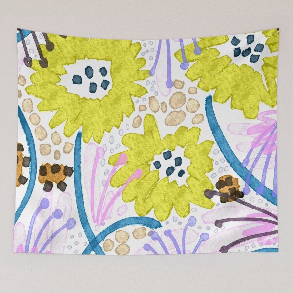 Item preview, Cottage Garden Summertime // Bright Abstract Florals designed and sold by fossdesign.