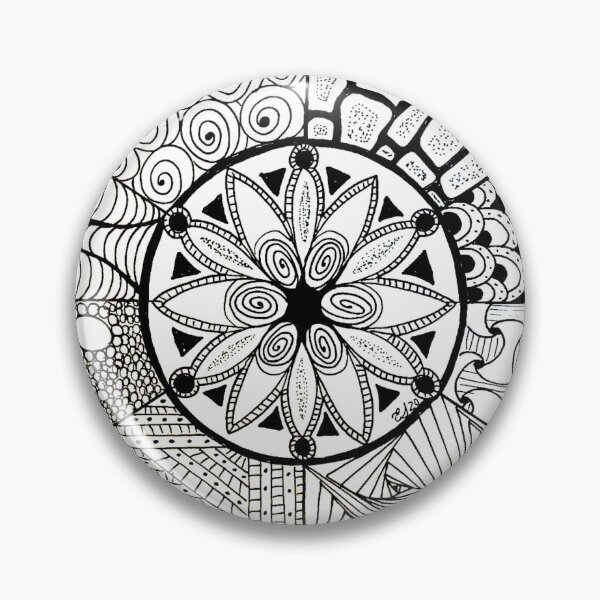 Item preview, Zentangle Mandala Original Ink designed and sold by TheDoodleNurse.
