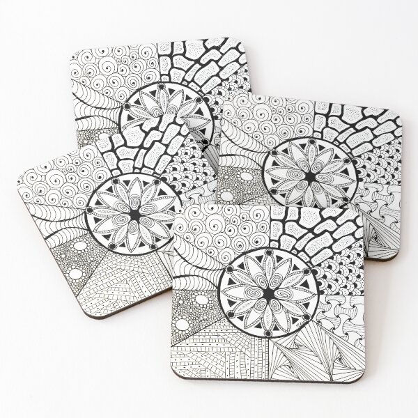 Item preview, Zentangle Mandala Original Ink designed and sold by TheDoodleNurse.