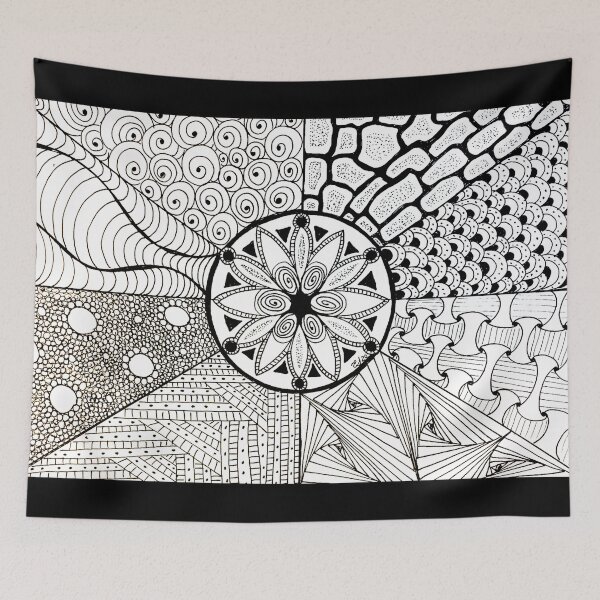 Item preview, Zentangle Mandala Original Ink designed and sold by TheDoodleNurse.