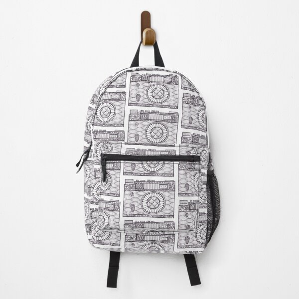 Item preview, Camera black and white doodle designed and sold by Bake-my-Design.