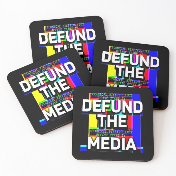 Item preview, Defund The Media Fake News Political Protest  designed and sold by Dream Imagine Create ..