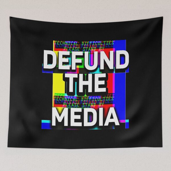 Item preview, Defund The Media Fake News Political Protest  designed and sold by Dream Imagine Create ..