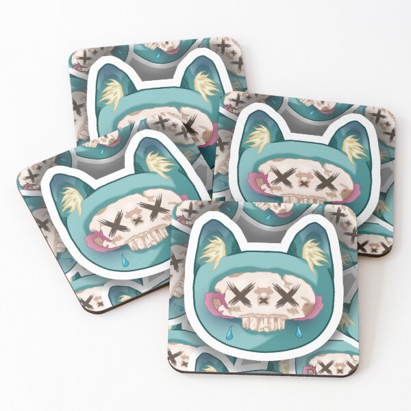 Item preview, Kitty cat skull sticker designed and sold by lmnopcreations.