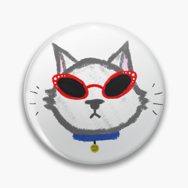 Item preview, Cool Cat with Sunglasses designed and sold by LunaStickerCo.