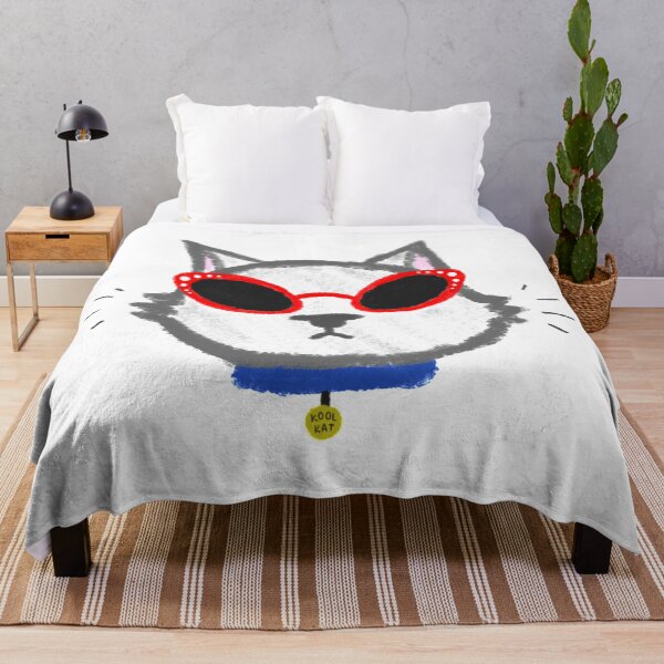 Item preview, Cool Cat with Sunglasses designed and sold by LunaStickerCo.