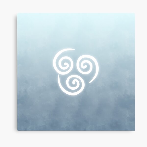 Avatar Air Bending Element Symbol Canvas Print