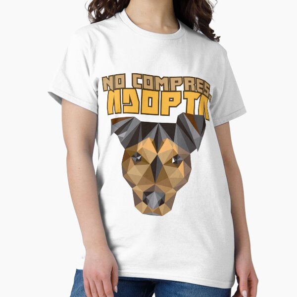 Vista previa del artículo con la obra «No compres ADOPTA (Español)», diseñado y vendido por achoprop.