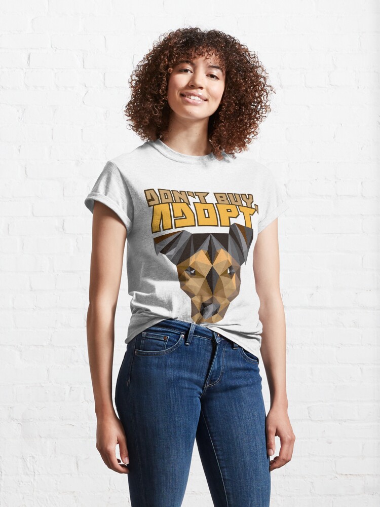 Vista alternativa de Camiseta clásica No compres ADOPTA