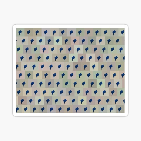 Shell Color Pattern Sticker