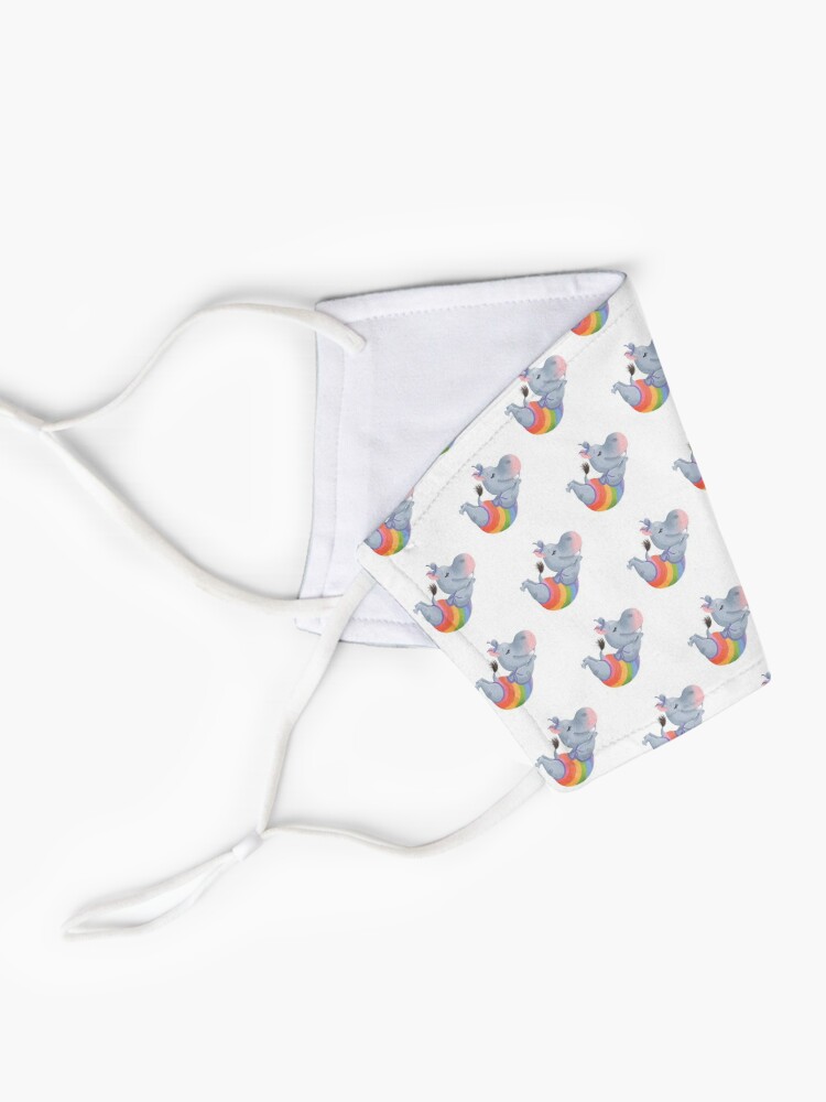 Alternate view of Diving Rainbow Hippo Happiness Mask