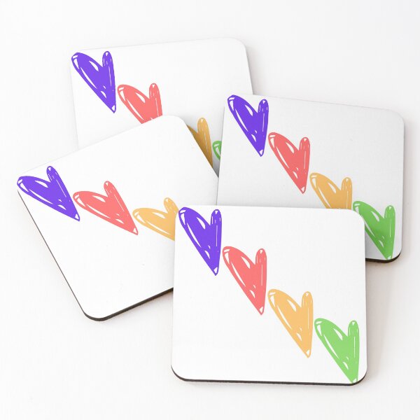 Item preview, Colorful hearts designed and sold by Artsy Corner.