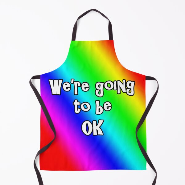 Item preview, We're going to be okay rainbow background designed and sold by goldenanchor.