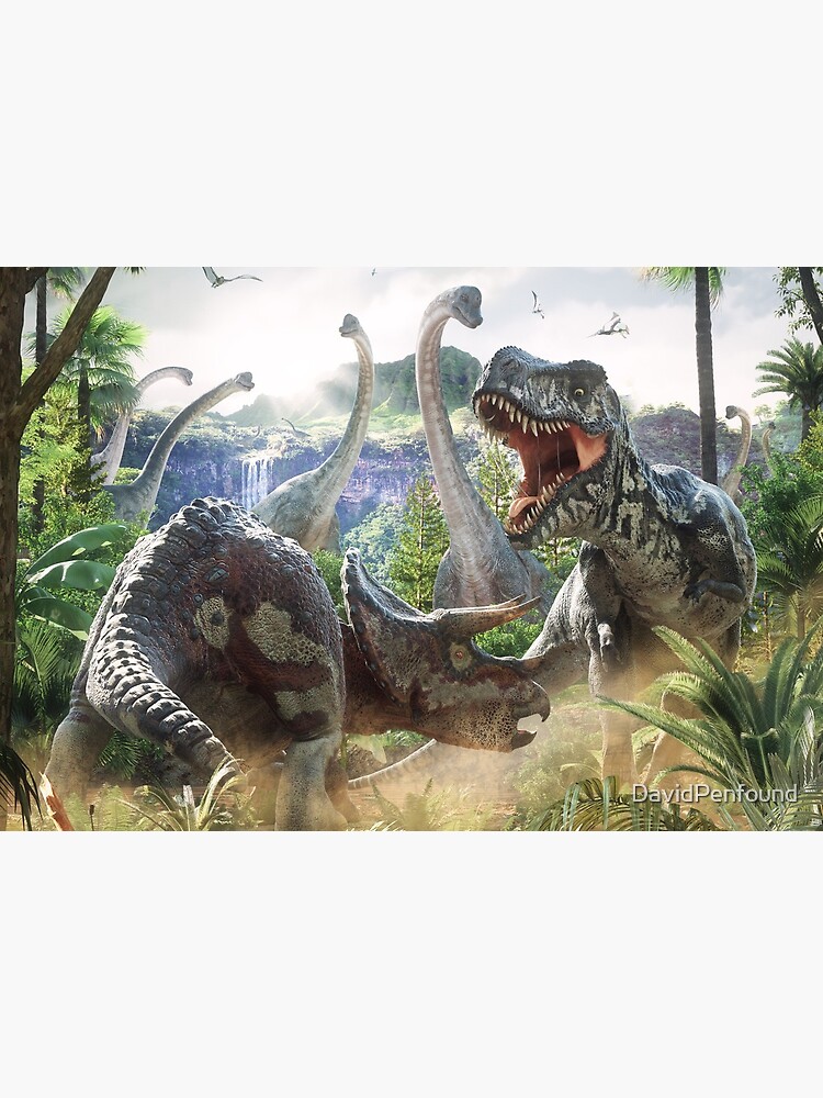 Dinosaur Battle by DavidPenfound