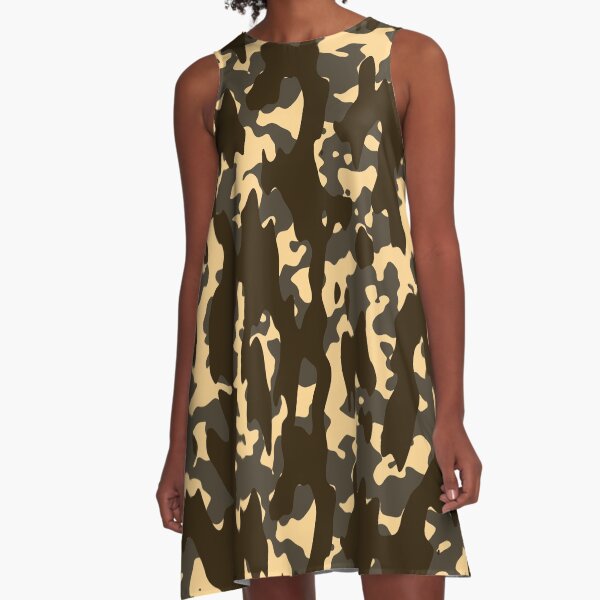 Camo A-Line Dress
