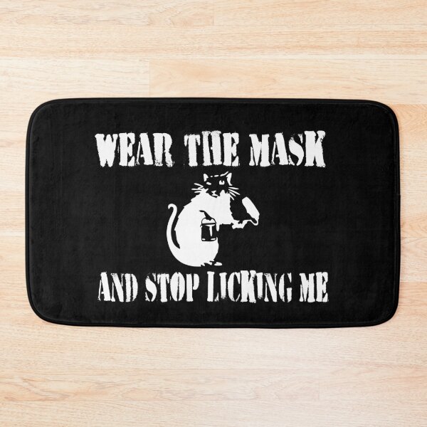 Item preview, Wear the mask and stop licking me 2 (black) designed and sold by jwebmarket.