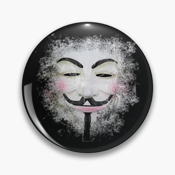 Item preview, The Famous Hackers Anonymous Mask Dispersed Logo designed and sold by ninja-ID.