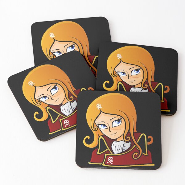 Item preview, Space Pirate Captain Harlock - Queen Emeraldas designed and sold by Sara Sanddollar.