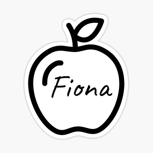 Fiona and Apple Sticker