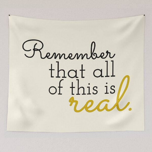 Item preview, Remember That All of This is Real Drawing designed and sold by lovebubbles5.