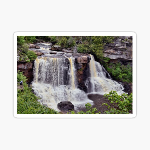 The River Steadily Plunges - Cascading Down From Heaven Sticker