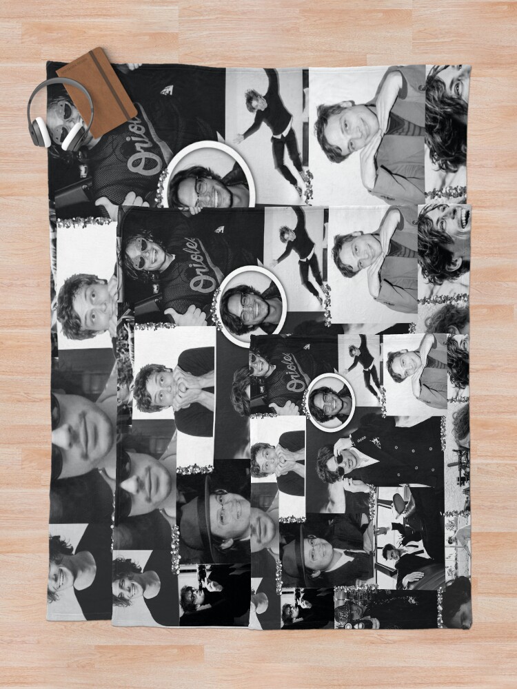 "Matthew Gray Gubler Collage b&w" Throw Blanket for Sale by josilyyn