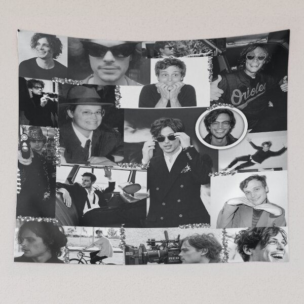 Item preview, Matthew Gray Gubler Collage b&w designed and sold by josilyyn.