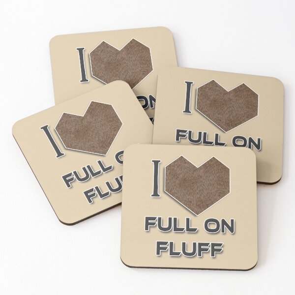 Item preview, I Love Full On Fluff - Brown Bear Fur Print designed and sold by NoMatterLab.