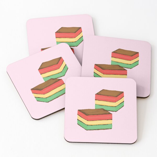 Item preview, Italian rainbow cookie pattern - pink, food designed and sold by Woodchucky.