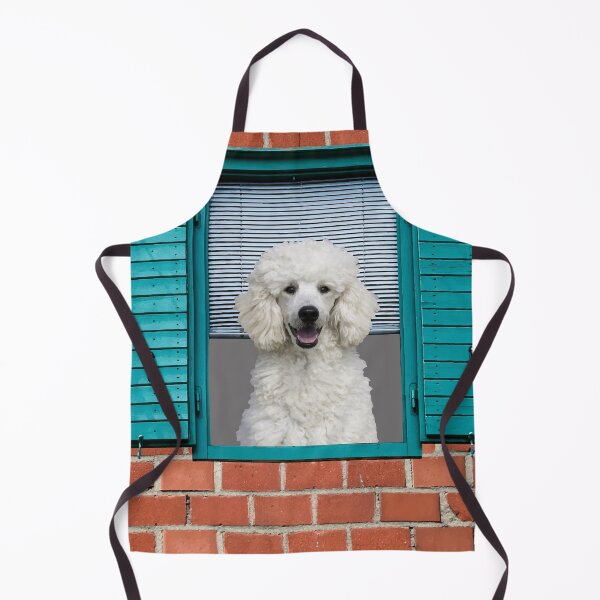 Item preview, Blue window brick wall poodle designed and sold by Move-Art.