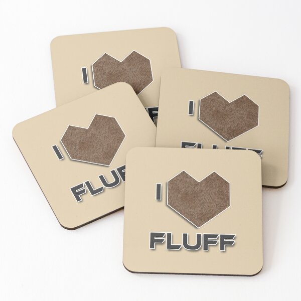 Item preview, I Love Fluff - Brown Bear Fur Print designed and sold by NoMatterLab.