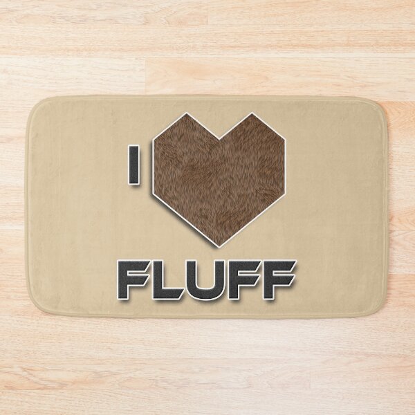 Item preview, I Love Fluff - Brown Bear Fur Print designed and sold by NoMatterLab.