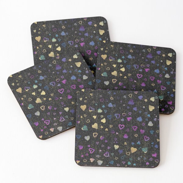Item preview, I Heart Multicolor Black And Gold designed and sold by SakuraSkies.