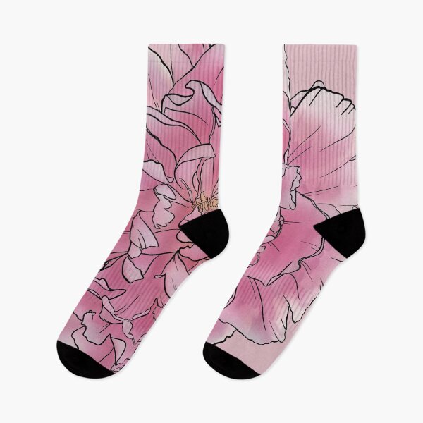 Item preview, Pink Peony line art designed and sold by karsne.