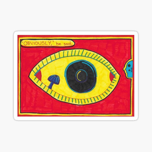 Obviously - Eye with Mushroom Sticker