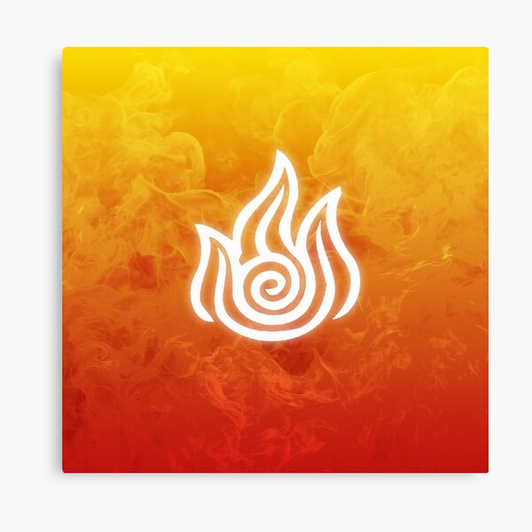 Avatar Fire Bending Element Symbol Canvas Print