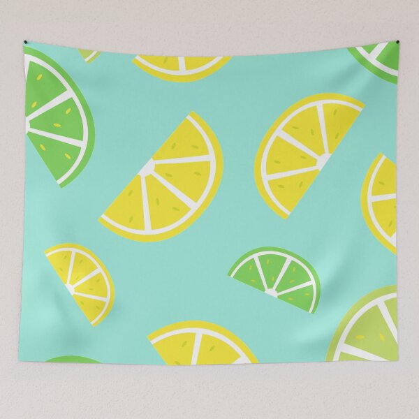 Item preview, Lemon and lime pattern designed and sold by To-the-T.