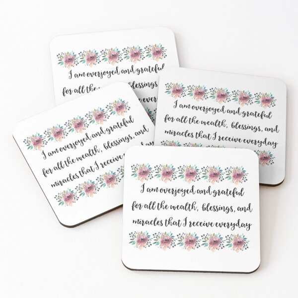 Item preview, Overjoyed Grateful Wealth Blessings Miracles designed and sold by frankie5368.