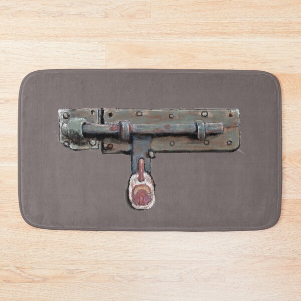Item preview,  Door Latch with padlock illustration art designed and sold by Anvin Peeter.