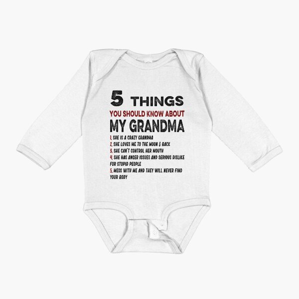 Item preview, 5 Things You Should Know About My Grandma designed and sold by AnimaLovers.