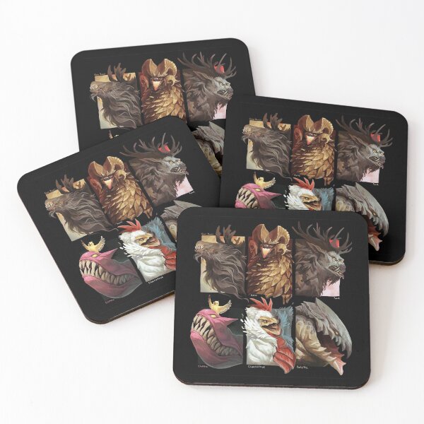 Chimeras and monsters Coasters (Set of 4)