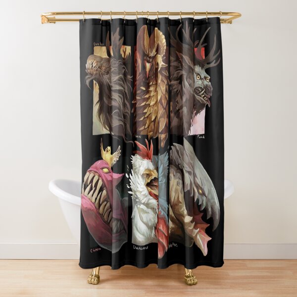 Chimeras and monsters Shower Curtain