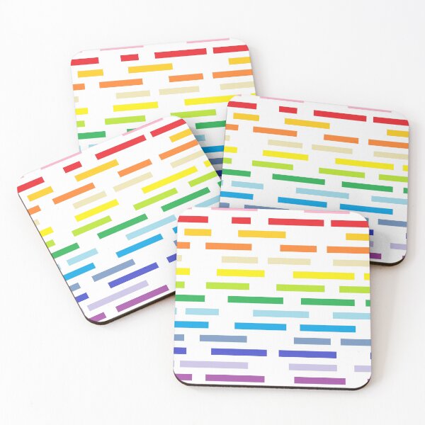 Item preview, Broken Broader Spectrum Rainbow and White Stripes  designed and sold by lornakay.